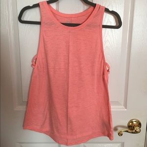 Coral workout tank top